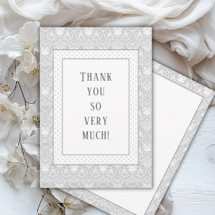 Babykläder för grått Shabby chic Vintage Tack Kort