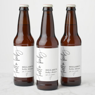 Babykläder för hej Baby Elegant Ölflaska Etikett