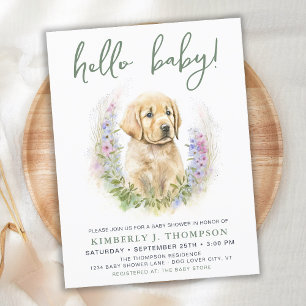 Babykläder för hej Baby Puppy Hund Modern Sage Grö Vykort