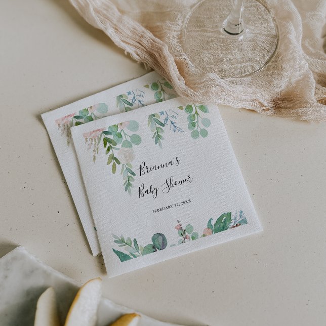 Babykläder för Illustrerad färgstark tropisk Blomm Pappersservett (Skapare uppladdad)