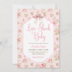 Babykläder för Kärlek Shack Flicka Inbjudningar