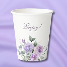 Babykläder för Lavender Watercolor Blommigt Shower