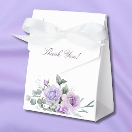 Babykläder för Lavender Watercolor Blommigt Shower Presentaskar