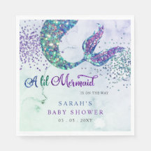 Babykläder för lila Glitter Sjöjungfru