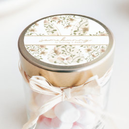 Babykläder för lite Vår Påsk Blommigt  Runt Klistermärke