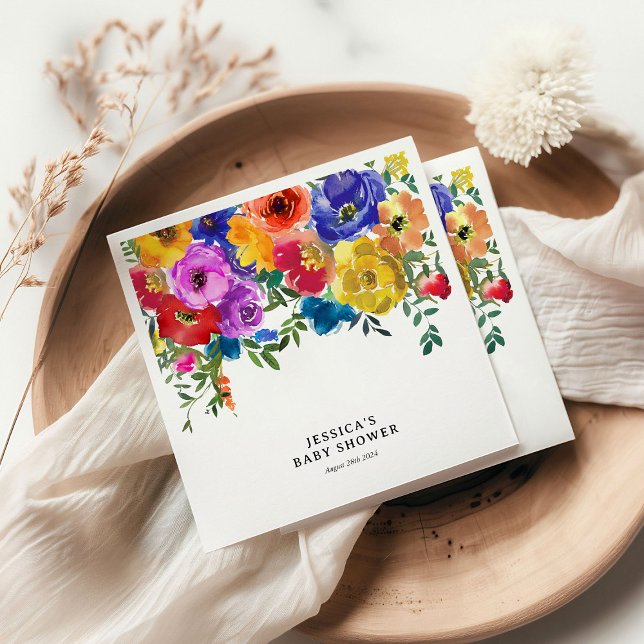 Babykläder för ljus och fetstil i Blommigten Pappersservett (Skapare uppladdad)