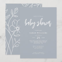 Babykläder för modern minimal Elegant | Inbjudan