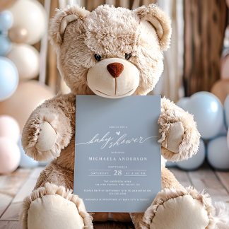 Babykläder för modern minimal Elegant Inbjudningar