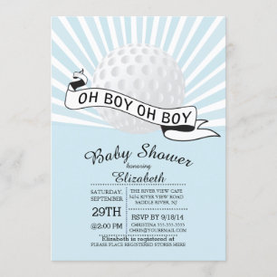 Babykläder för Modern Oh Boy Golf Boll Boys Inbjudningar