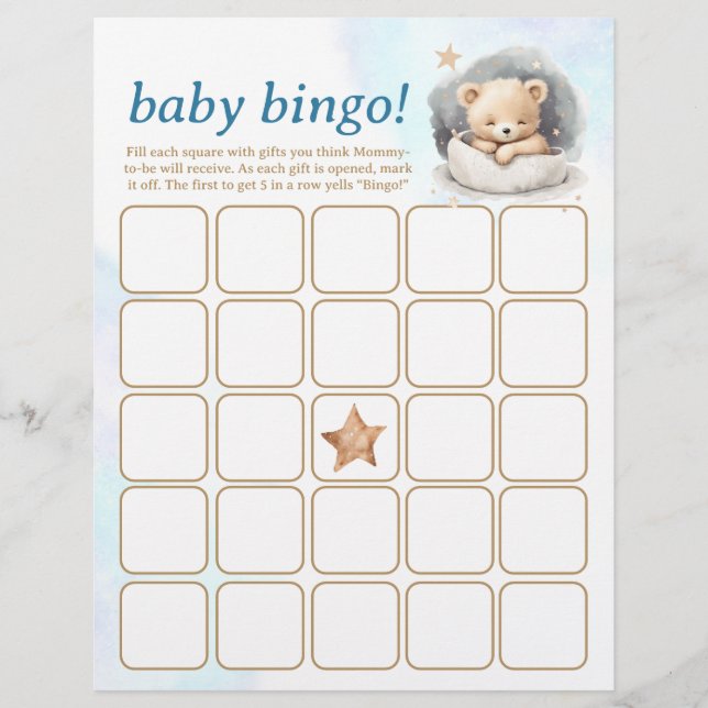 Babykläder för Nallen Baby Bingo & Namn Tävling Reklamblad (Framsidan)