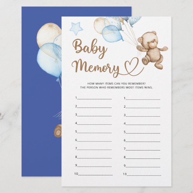 Babykläder för Nallen Baby Memory  (Fram/baksida)