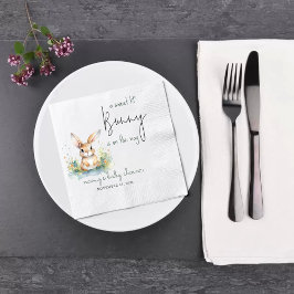 Babykläder för Neutralten i vår Bunny Watercolor Pappersservett