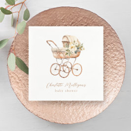 Babykläder för Neutralten vintage Baby Carriage  S Pappersservett