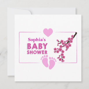 Babykläder för personlig Cute Blommigt Inbjudningar