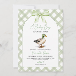 Babykläder för pojke Mallard Anka Inbjudningar
