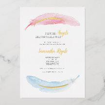 Babykläder för rosa och blått vattenfärg