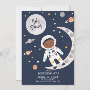 Babykläder för rymden Astronaut Inbjudningar