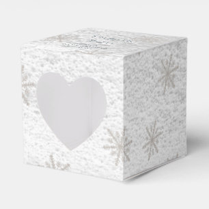 Babykläder för silver Snöflingor White Snö Tack Presentaskar