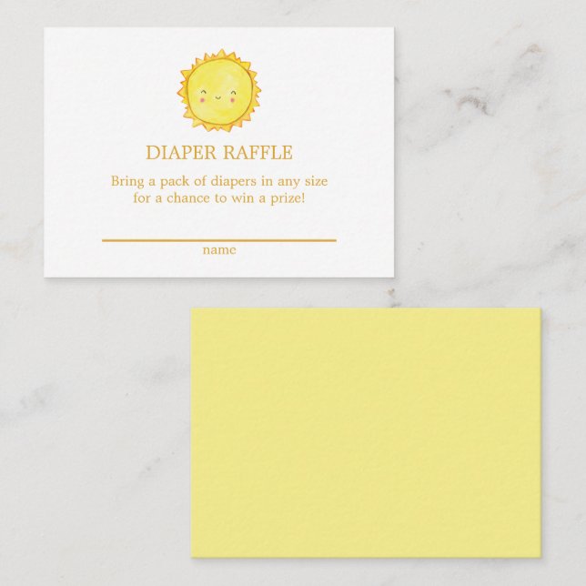 Babykläder för solnedbrytning, daggregat visitkort (Fram/baksida)