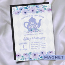 Babykläder för tea Party Lila-vattenfärg