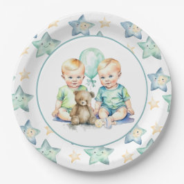 Babykläder för trefärgade Twin Boys