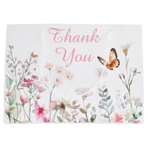 Babykläder för vår Deep Rosa Butterfly Blommigt Sh