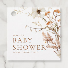 Babykläder för vild Bloom Rustic Blommigt Gåvor Etiketter