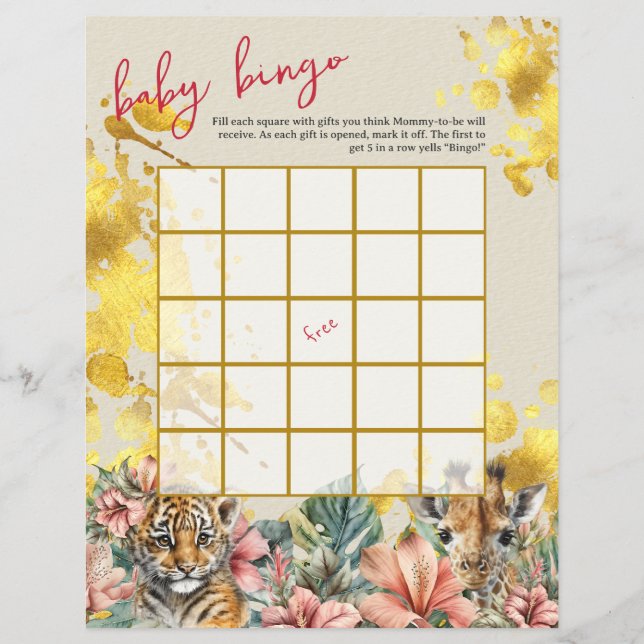 Babykläder för Vilden Baby Bingo & Namn Tävling Reklamblad (Framsidan)