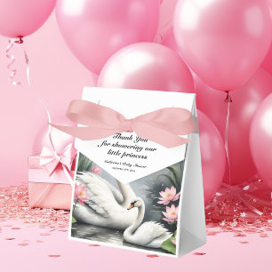 Babykläder för Watercolor Svan Sjö Rosa Lotus Blom Presentaskar