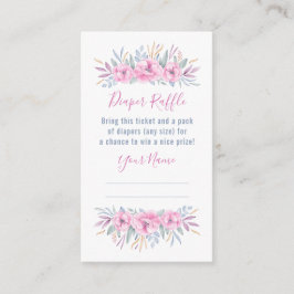 Babykläder Förkläde Rosa Blommor - vattenfärg Tilläggskort