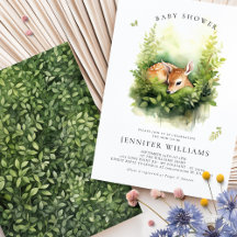 Babykläder, Hjort med vismisk vattenfärg