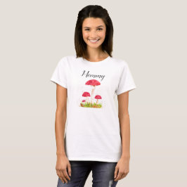 Babykläder i cute Mushroom Forest Shower Mamma Mor T Shirt