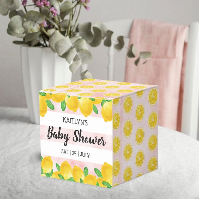 Babykläder i Modern Watercolor Lemon Träd Presentaskar (Skapare uppladdad)