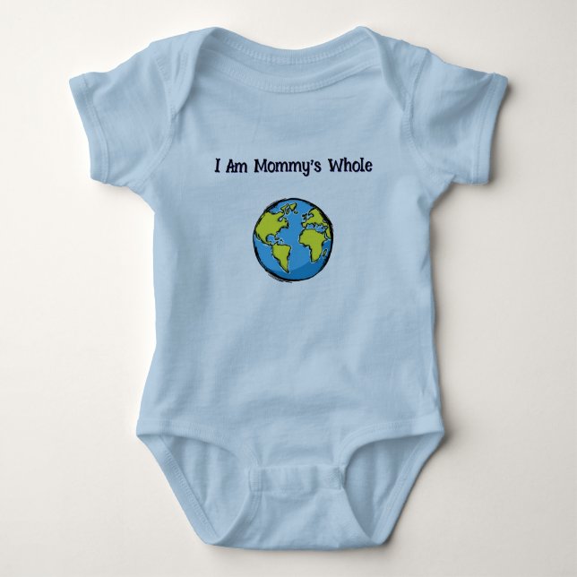 Babykläder: Mamma världen T Shirt (Framsida)