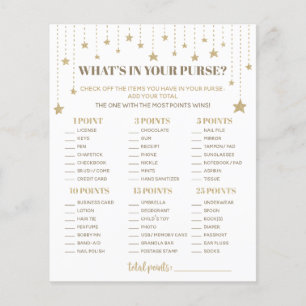 Babykläder med Guld Twinkle Star Shower What's in