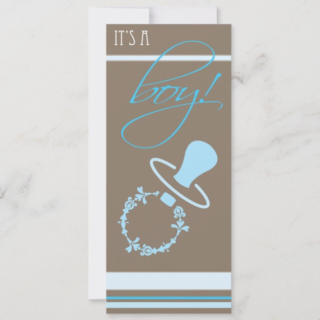 Babykläder - pojk inbjudningar (Framsida)