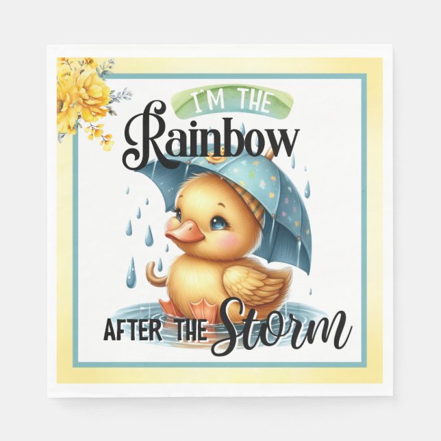 Babyknän för Anka i Cute Rubber Pappersservett (Framsidan)