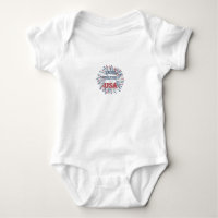 Babykroppsdräkt design Gud välsigne USA 