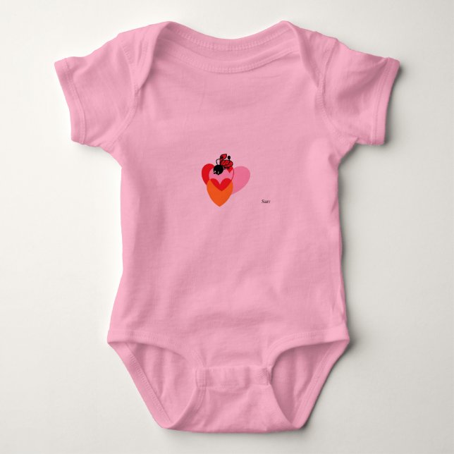 Babykroppsoverall : Nyckelpiga T Shirt (Framsida)