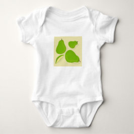 Babykroppsströja med grön päron-design t shirt