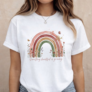 Babykungörelse Regnbåge Graviditetsupptäckt T Shirt