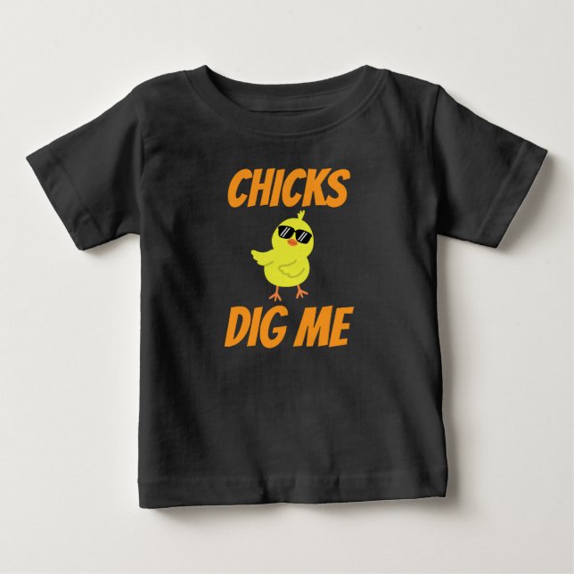 Babykycklingar gillar mig t shirt (Framsida)