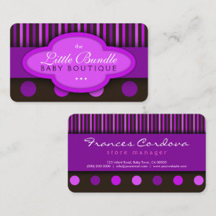 Babylagerbabyen shoppar babyBoutiquevisitkorten Visitkort