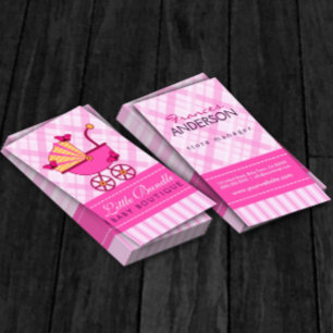 Babylagerbabyen shoppar Boutiquerosabarnvagnen Visitkort