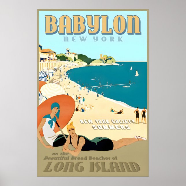 Babylon Long Island New York South Shore Strand Poster (Framsidan)