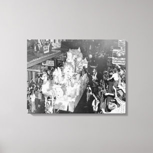 Babylon New Orleans Mardigras 1955 Canvastryck