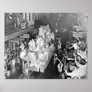Babylon New Orleans Mardigras 1955 Poster