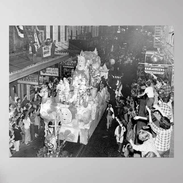 Babylon New Orleans Mardigras 1955 Poster (Framsidan)