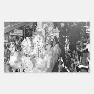 Babylon New Orleans Mardigras 1955 Rektangulärt Klistermärke