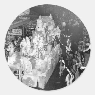 Babylon New Orleans Mardigras 1955 Runt Klistermärke